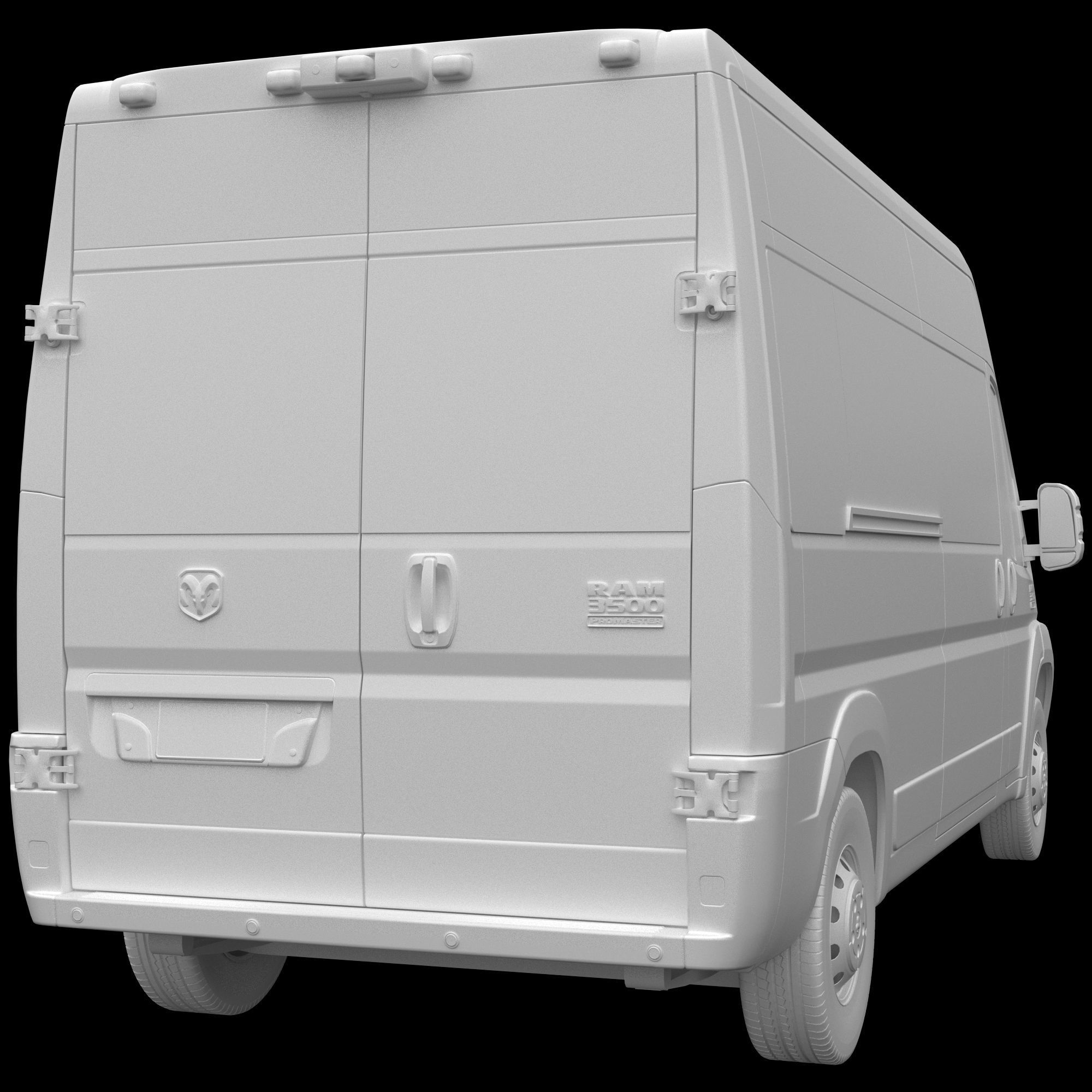 RAM PROMASTER 3500 Window Van 159 3D model_13