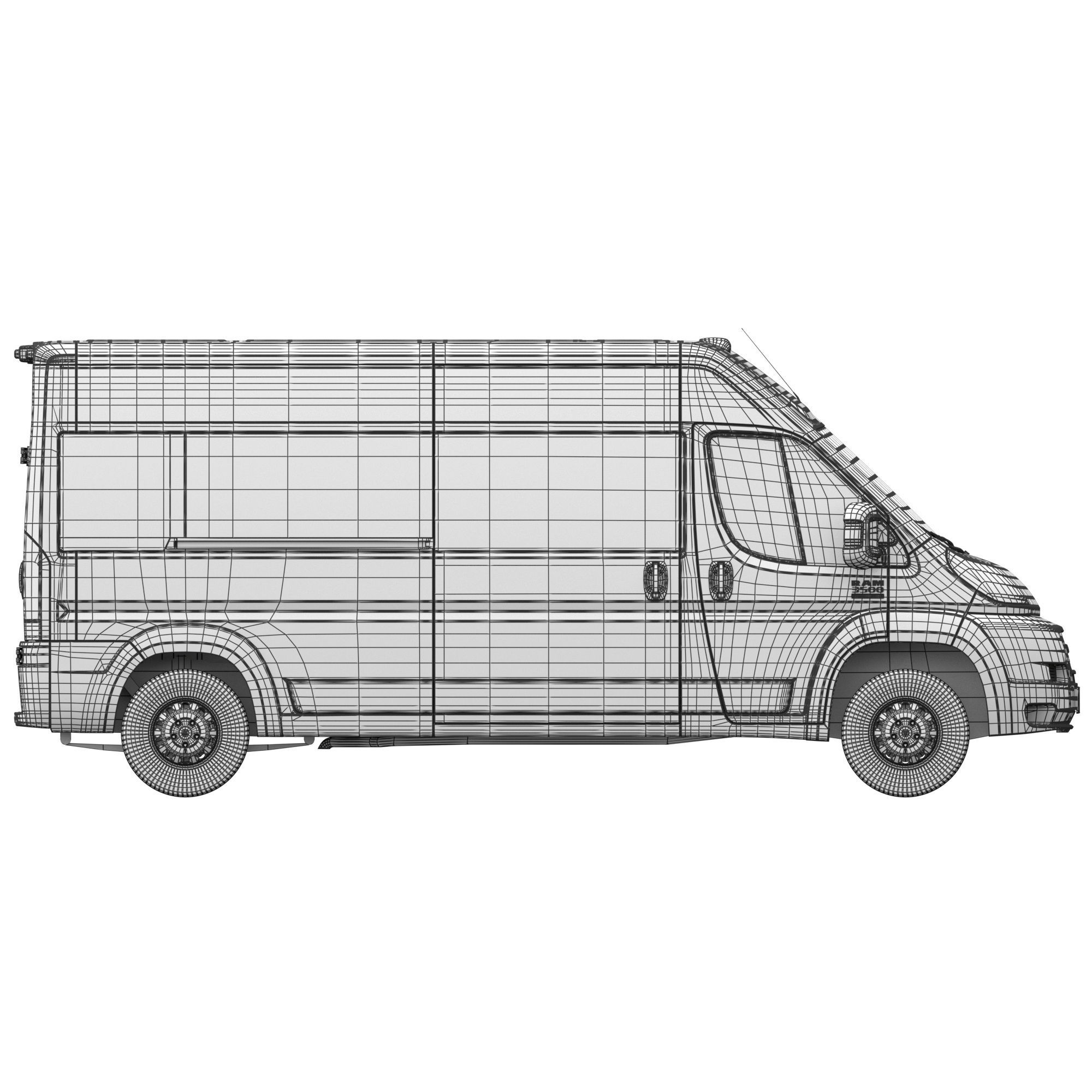 RAM PROMASTER 3500 Window Van 159 3D model_20
