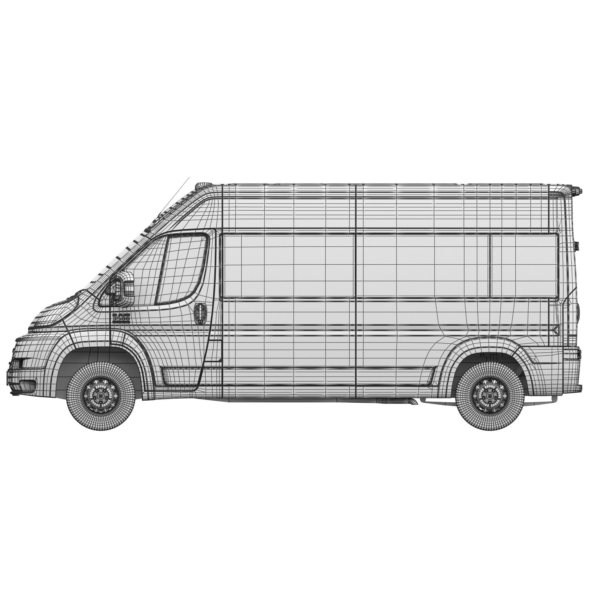 RAM PROMASTER 3500 Window Van 159 3D model_21