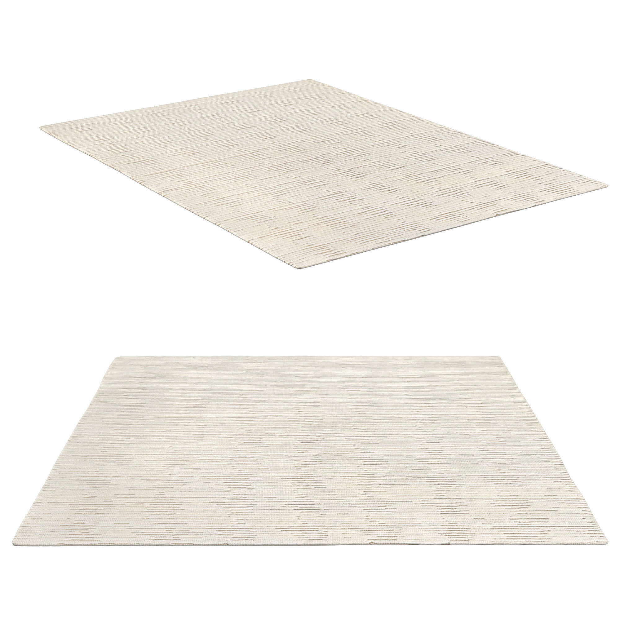 MERYEM HAND-KNOTTED WOOL RUG 3D model_4