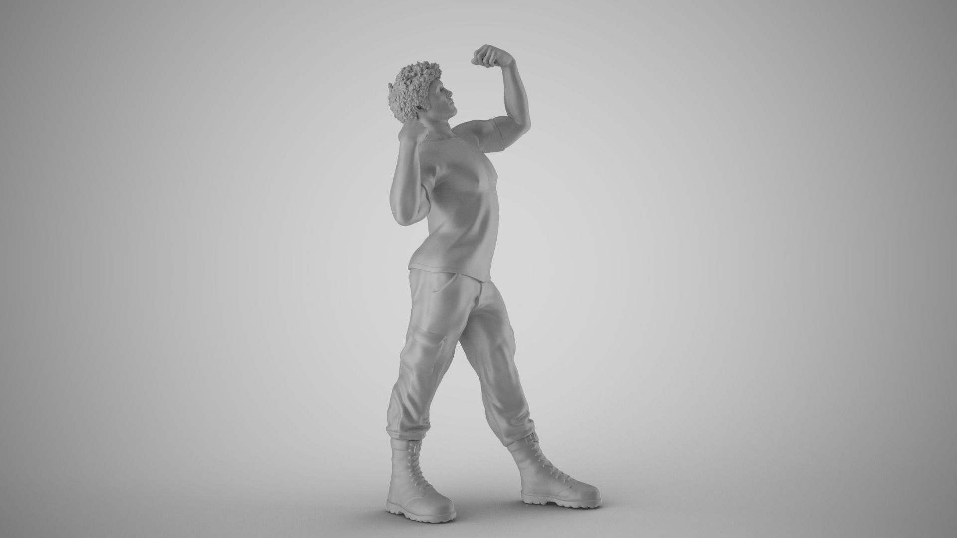 Strong Man 3D print model_3
