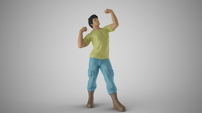 Strong Man 3D print model