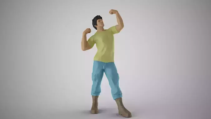 Strong Man 3D print model