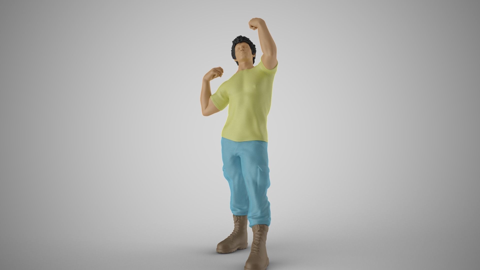 Strong Man 3D print model_10