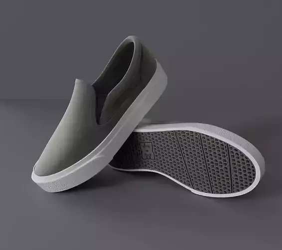 Womens cloth shoes slippers 3D model