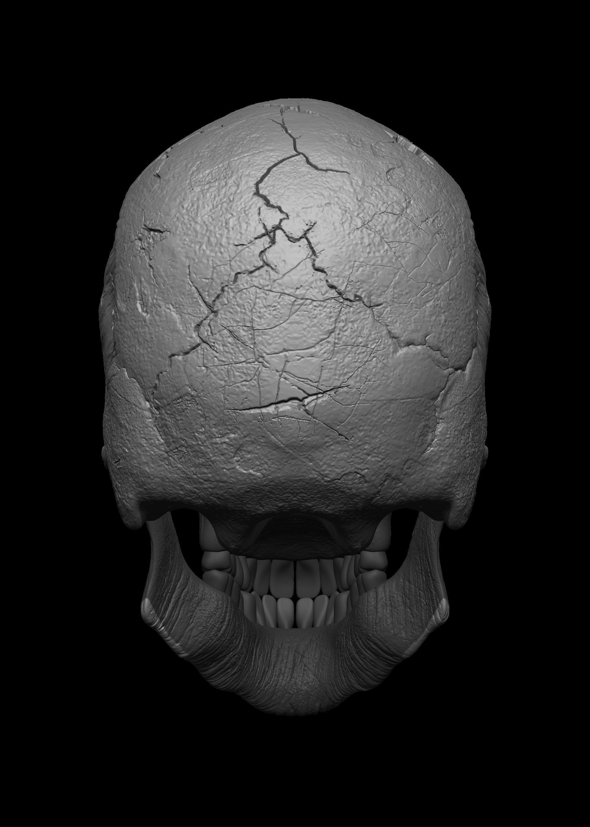 Monster Skull 3D Model 3D print model_11