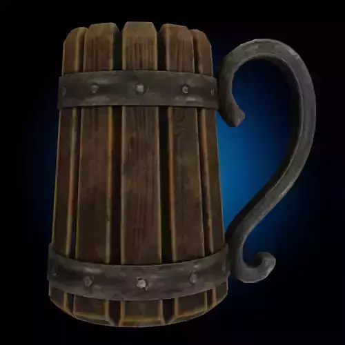 Mug Low-poly Game Asset PBR Game Ready