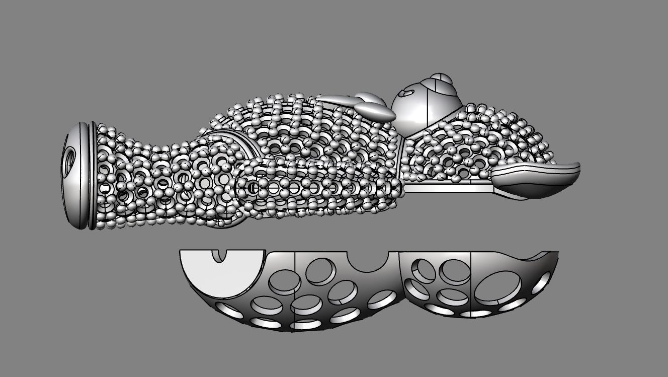 Teddy bear 3D print model_3