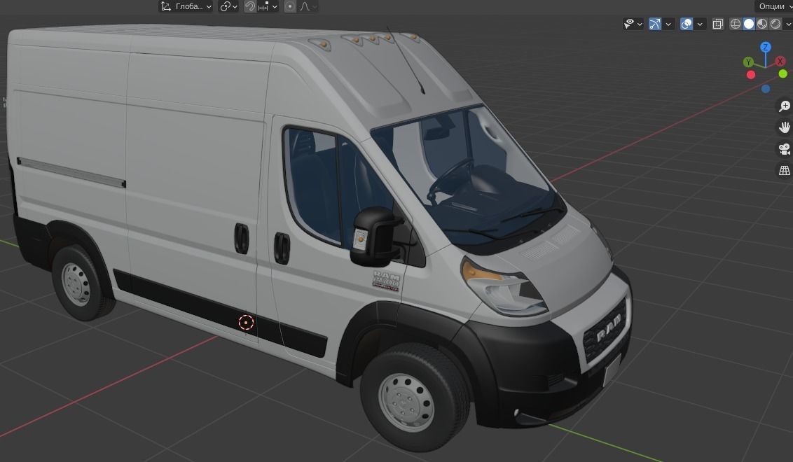 RAM PROMASTER 2500 Cargo Van 136 High Roof  3D model_24