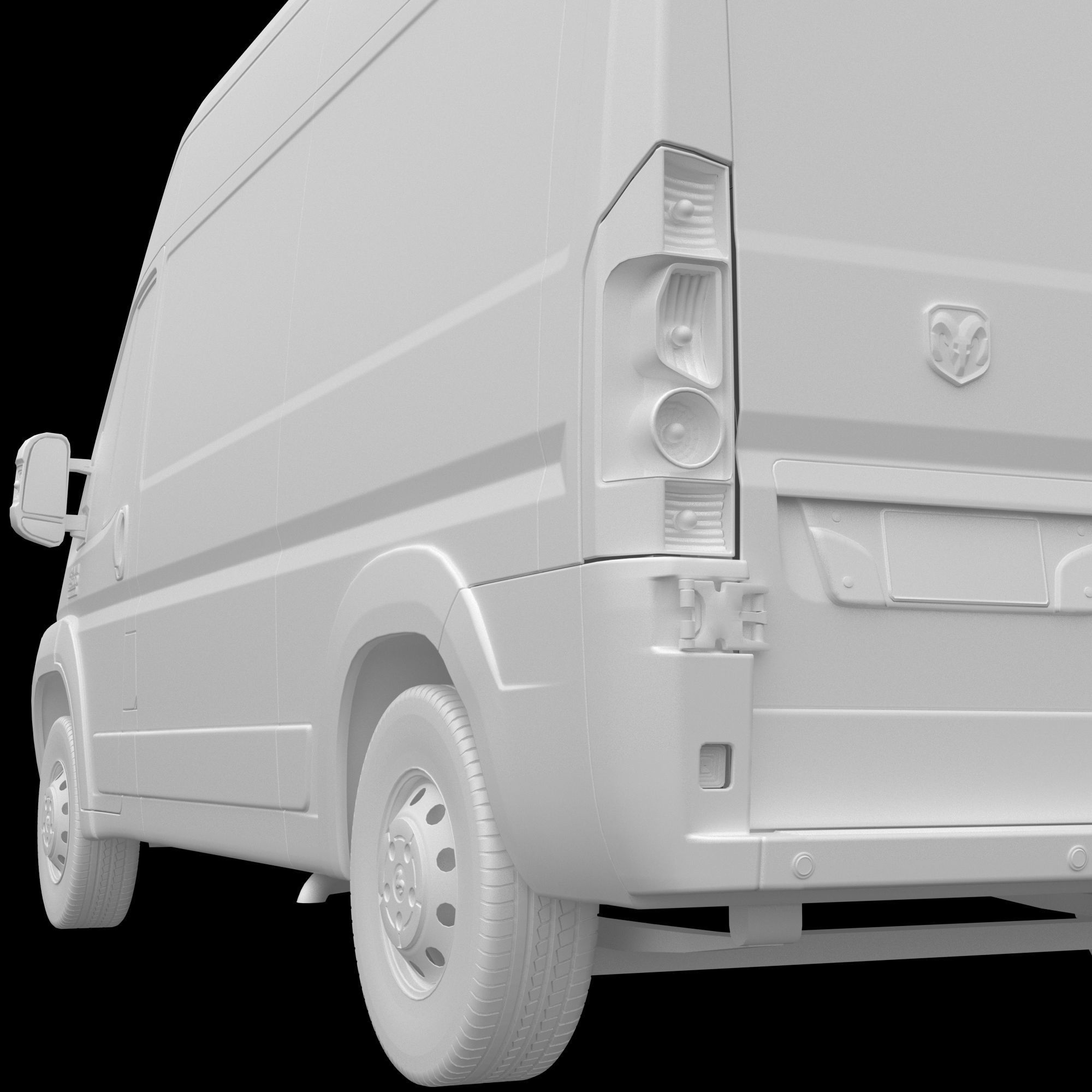 RAM PROMASTER 2500 Cargo Van 136 High Roof  3D model_14