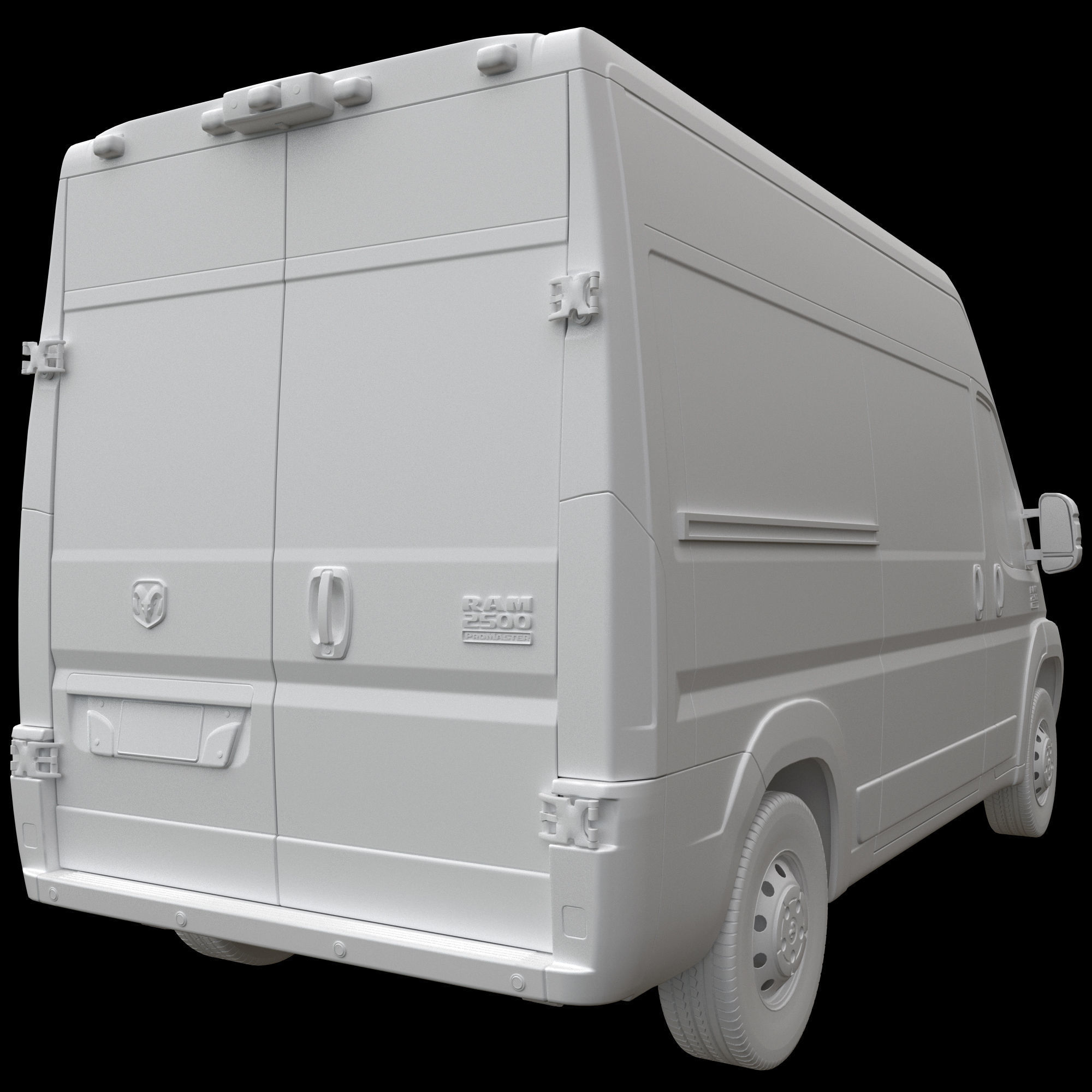 RAM PROMASTER 2500 Cargo Van 136 High Roof  3D model_13