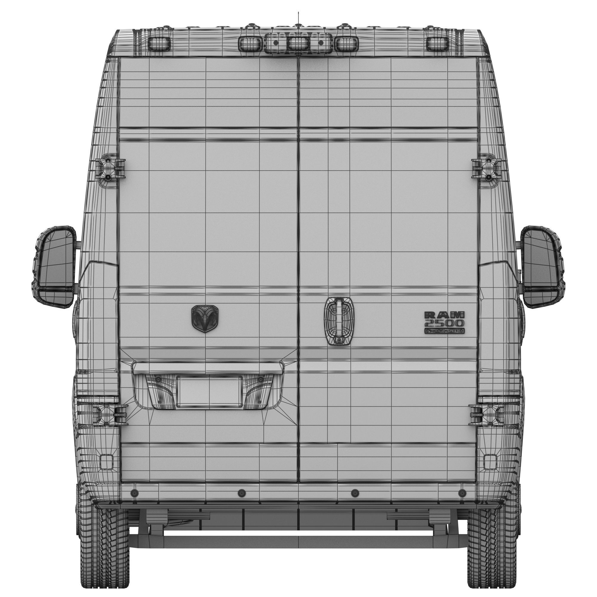 RAM PROMASTER 2500 Cargo Van 136 High Roof  3D model_19
