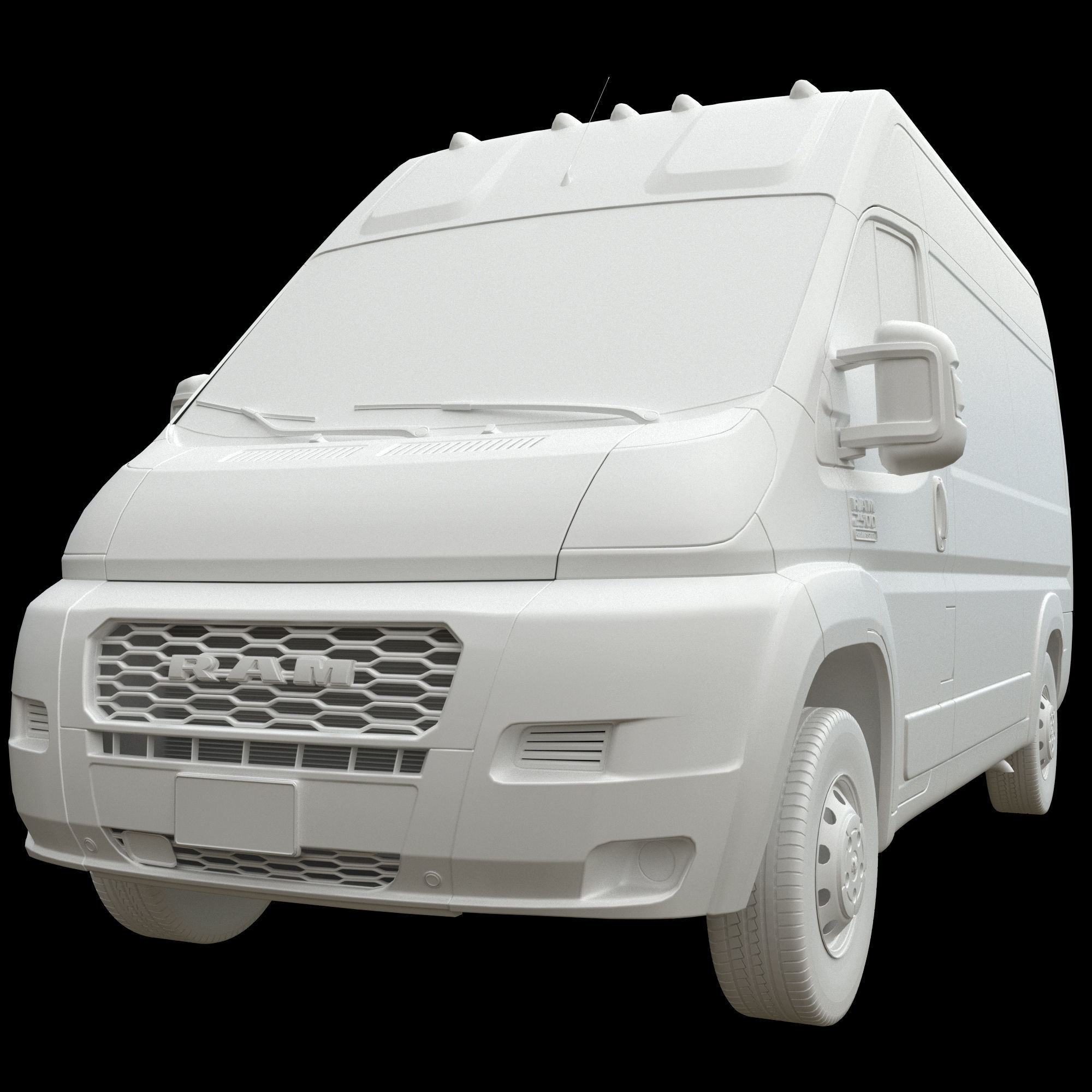 RAM PROMASTER 2500 Cargo Van 136 High Roof  3D model_12