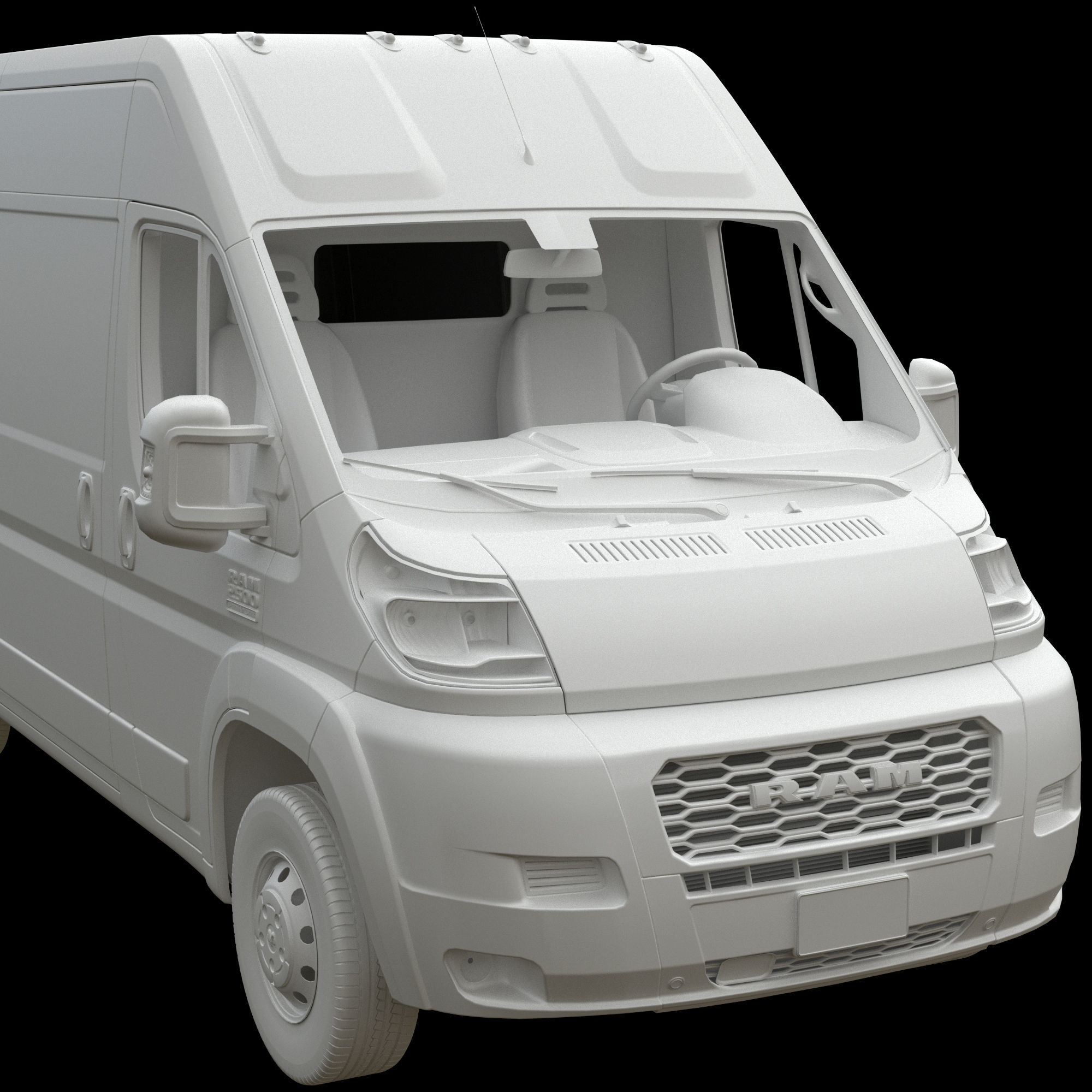 RAM PROMASTER 2500 Cargo Van 136 High Roof  3D model_15