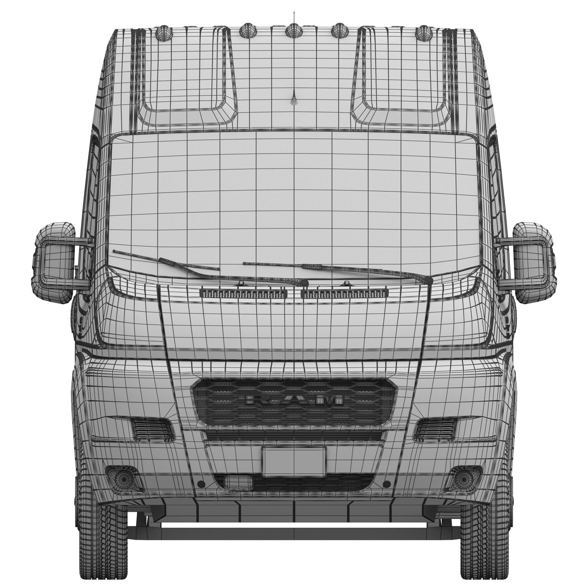 RAM PROMASTER 2500 Cargo Van 136 High Roof  3D model_18