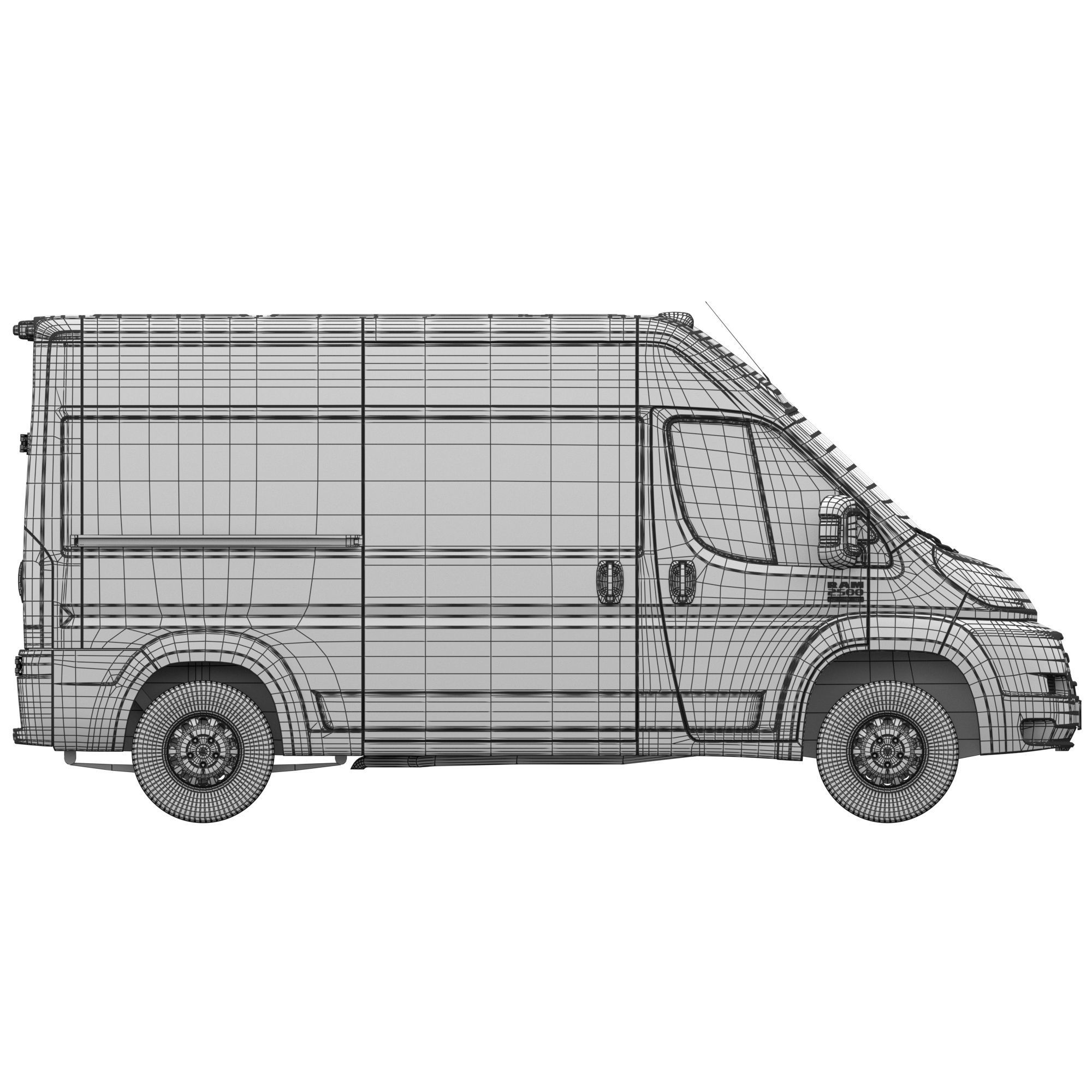 RAM PROMASTER 2500 Cargo Van 136 High Roof  3D model_20