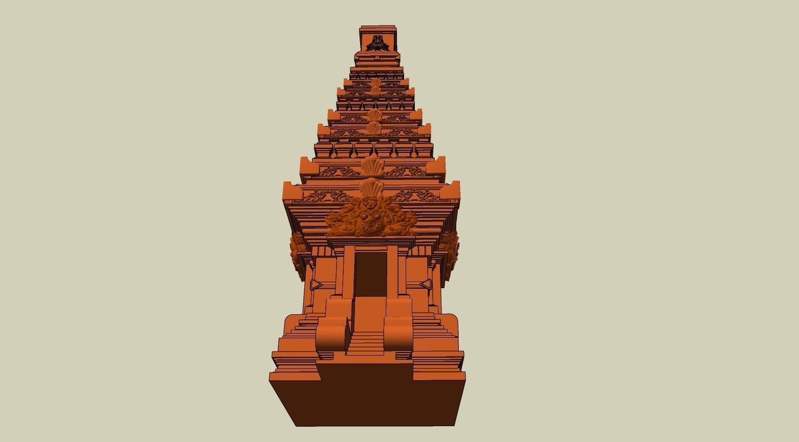 indian hindu temple 3d modal 3D model_4