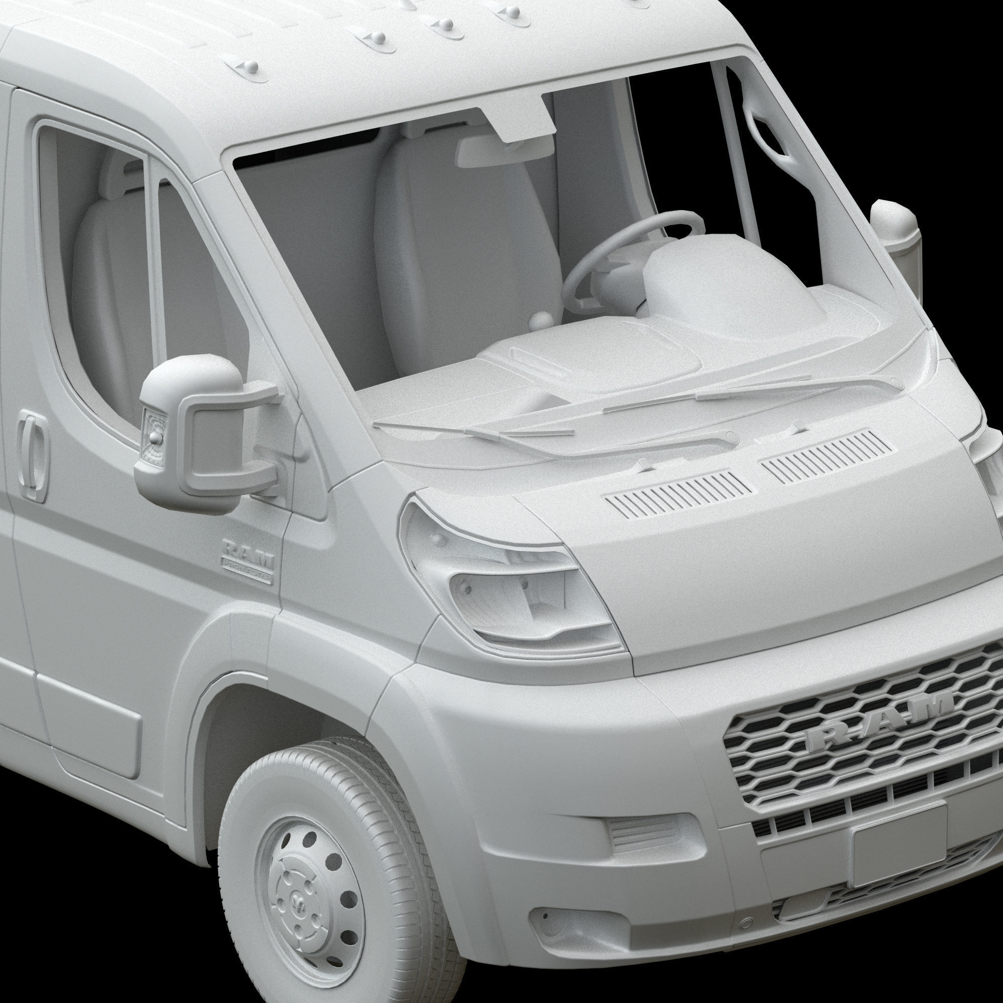 2021 RAM PROMASTER 1500 Cargo Van 136  Standard Roof 3D model_15