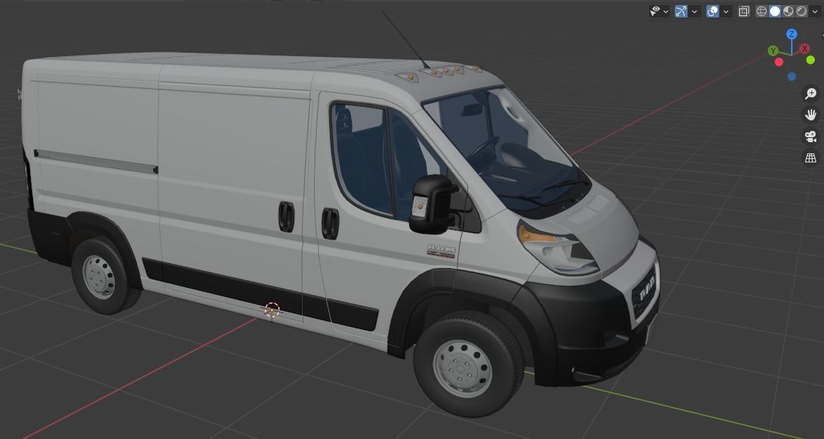 2021 RAM PROMASTER 1500 Cargo Van 136  Standard Roof 3D model_25