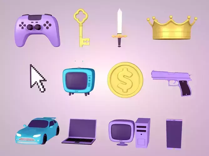 Videos Games Icons Pack