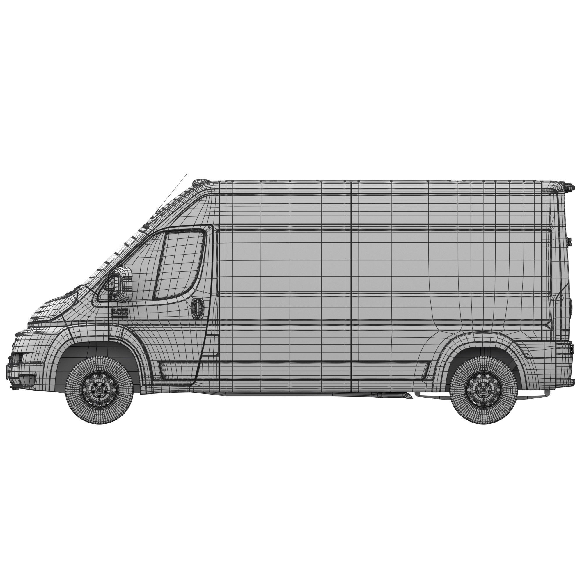 RAM PROMASTER 2500 Cargo Van 159 High Roof 3D model_21