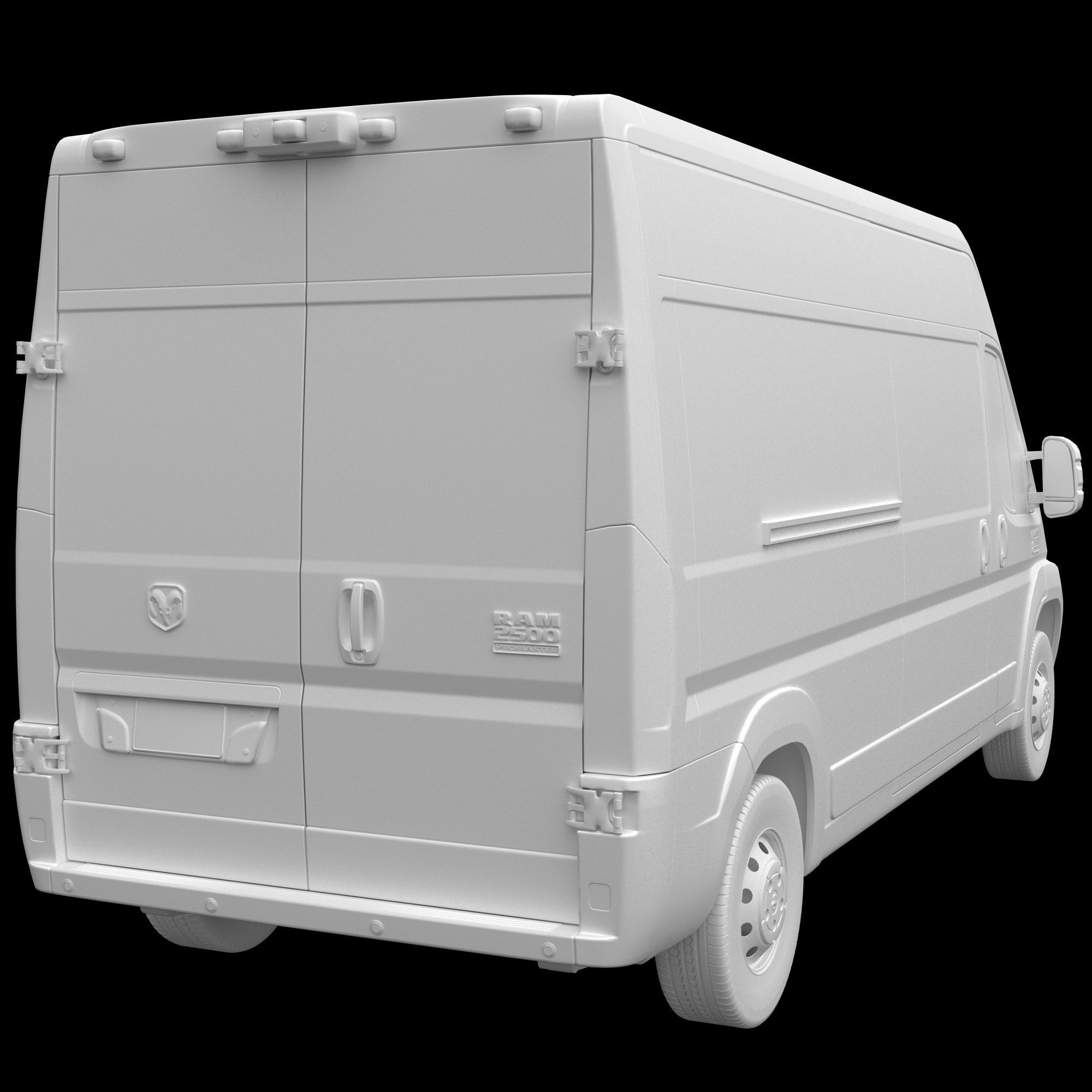 RAM PROMASTER 2500 Cargo Van 159 High Roof 3D model_13