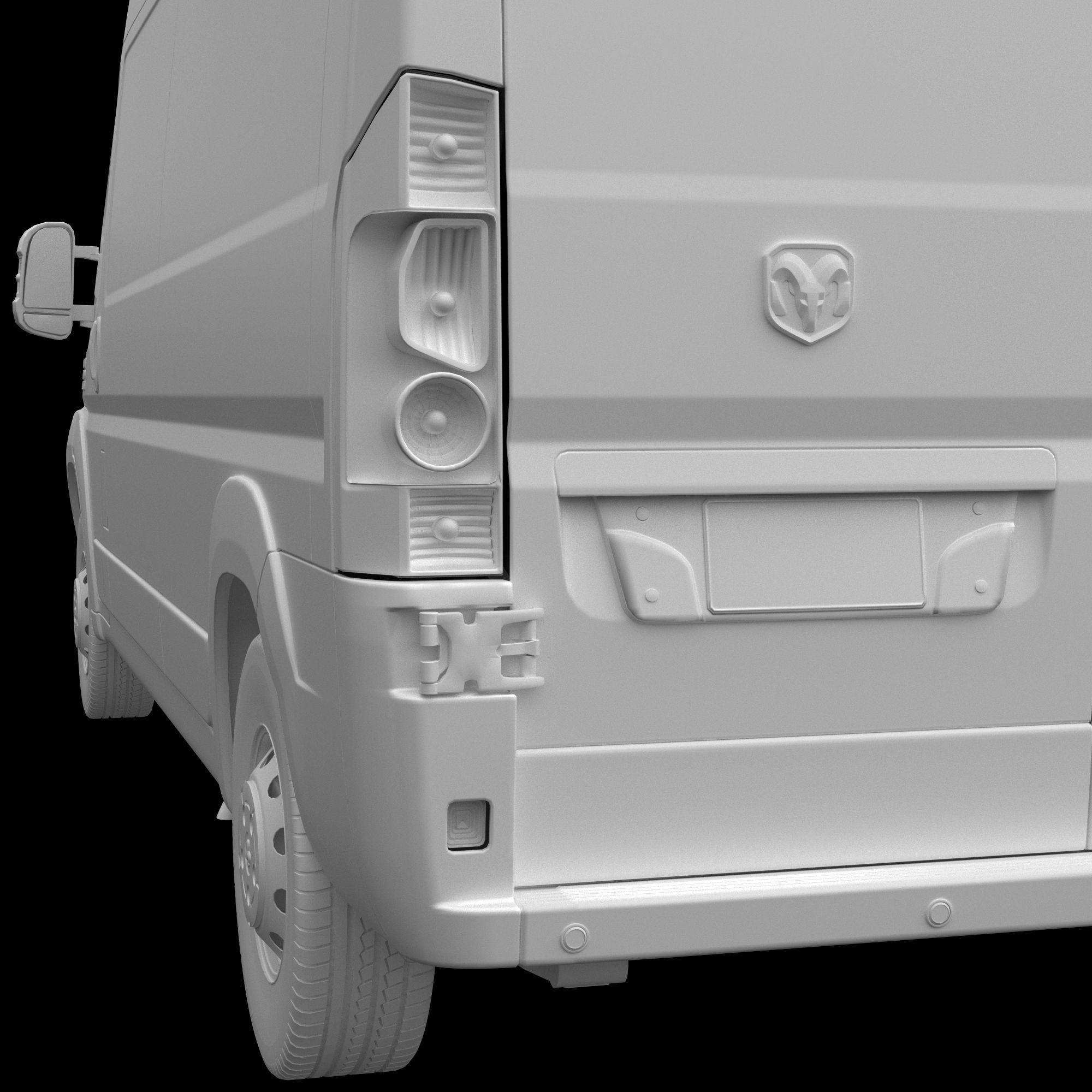 RAM PROMASTER 2500 Cargo Van 159 High Roof 3D model_14