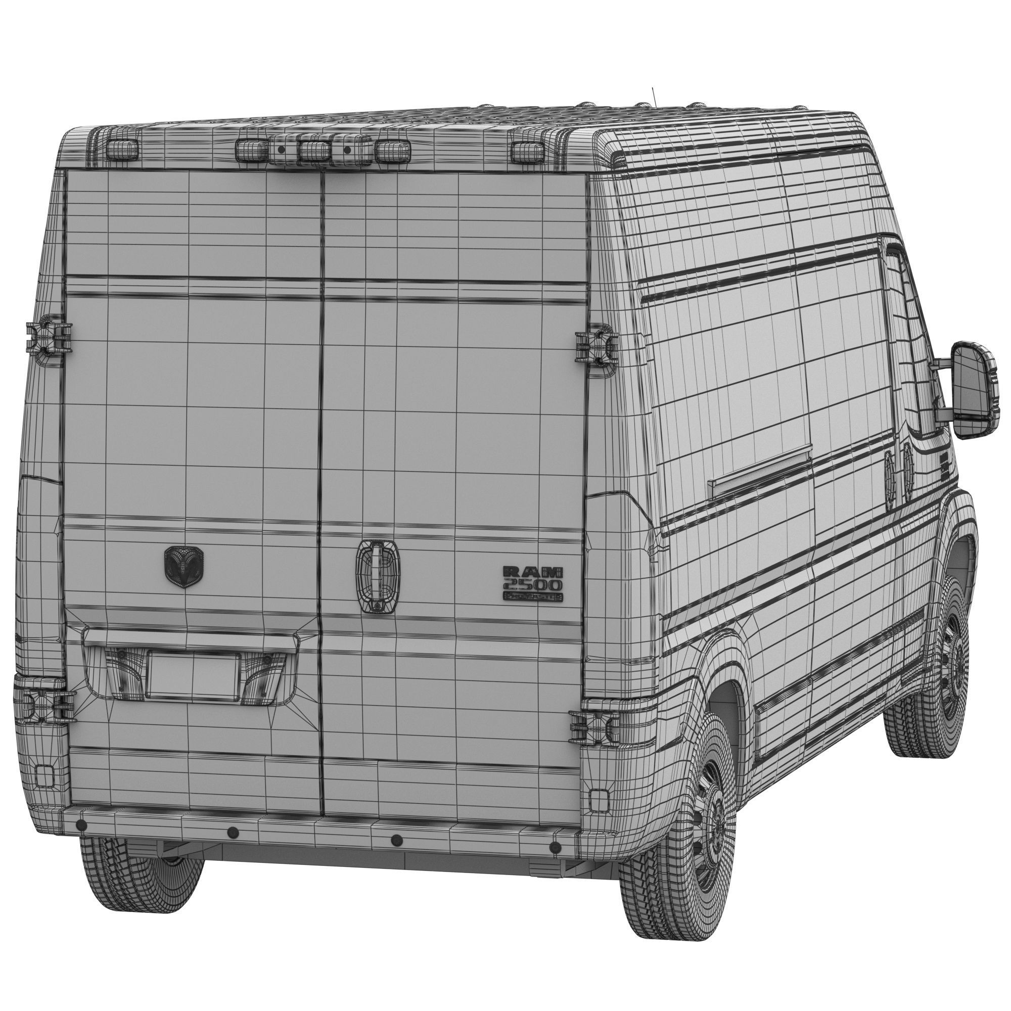 RAM PROMASTER 2500 Cargo Van 159 High Roof 3D model_17