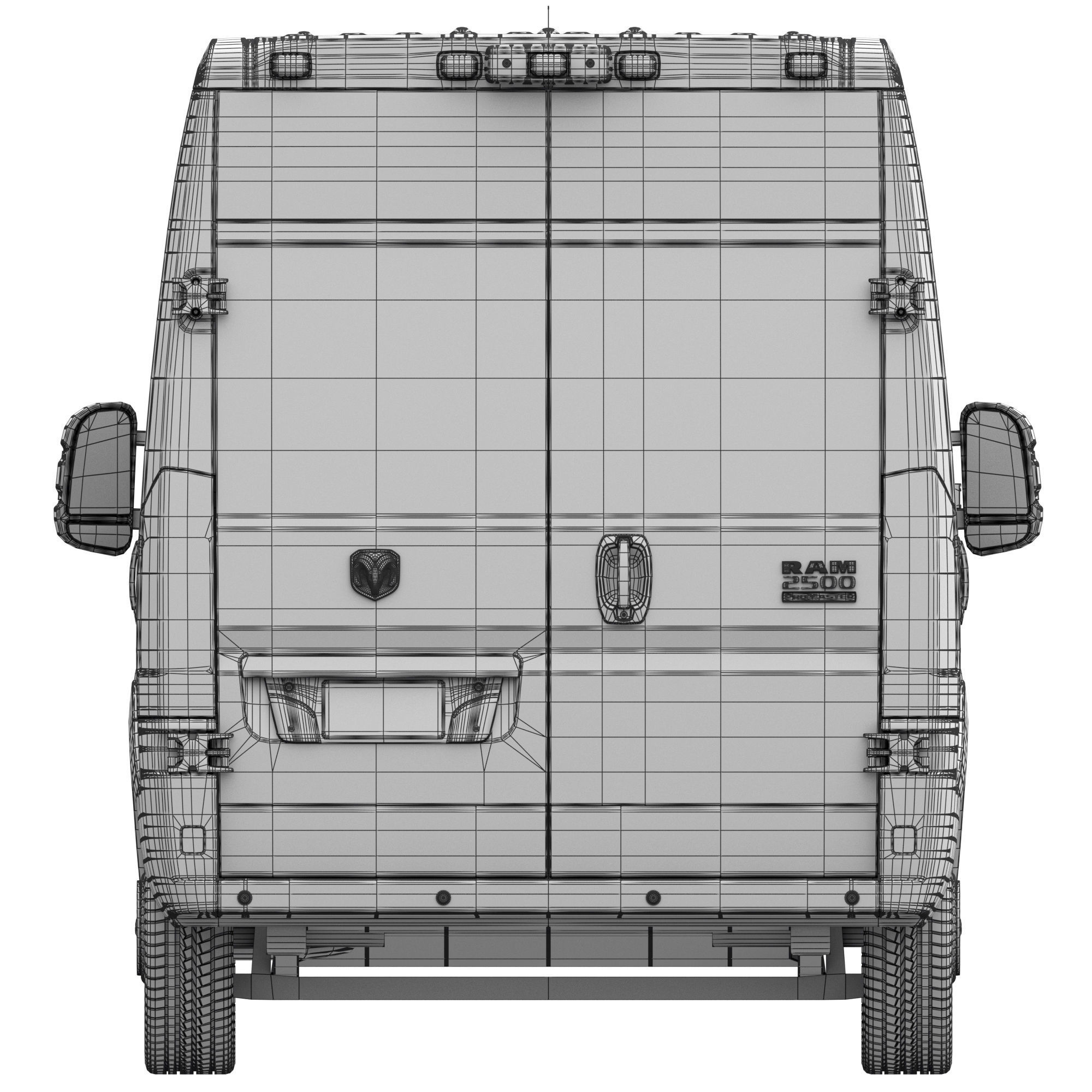 RAM PROMASTER 2500 Cargo Van 159 High Roof 3D model_19