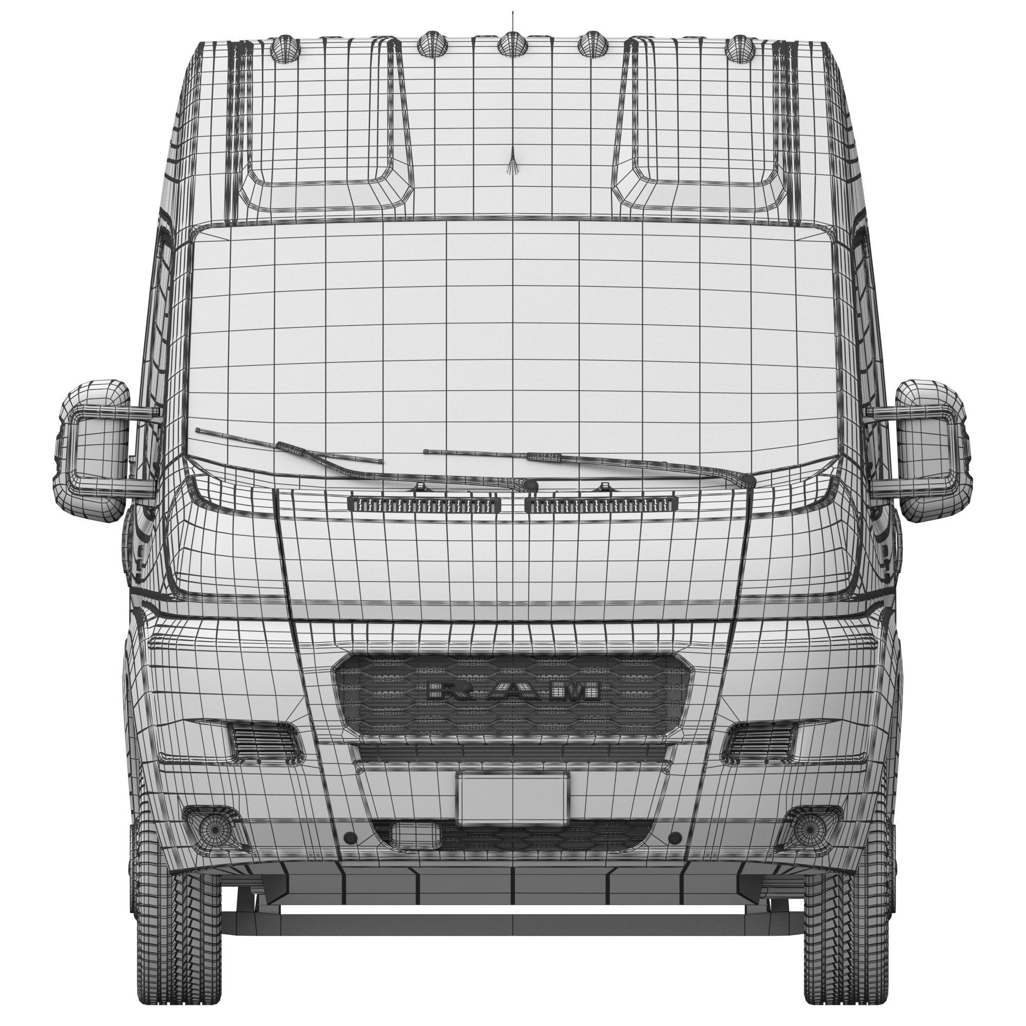 RAM PROMASTER 2500 Cargo Van 159 High Roof 3D model_18