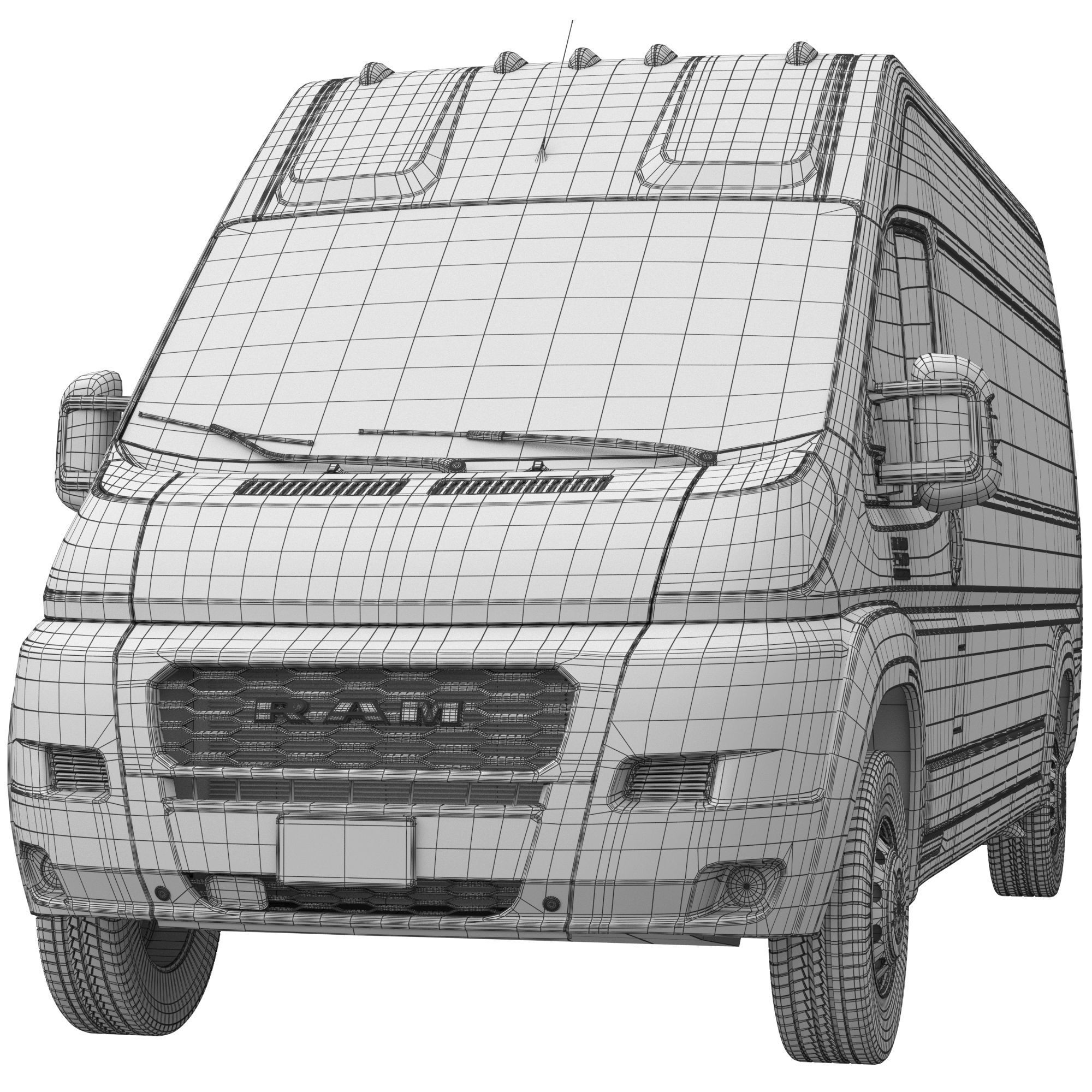 RAM PROMASTER 2500 Cargo Van 159 High Roof 3D model_16
