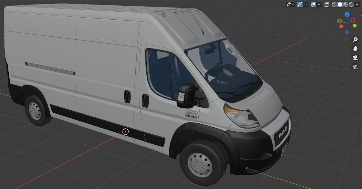 RAM PROMASTER 2500 Cargo Van 159 High Roof 3D model_25