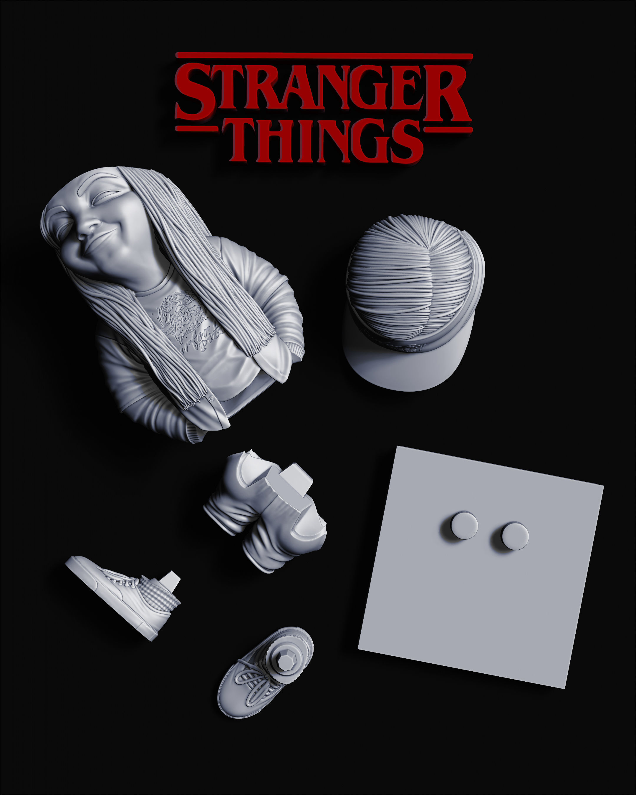 Stranger things Argyle 3D print model_8