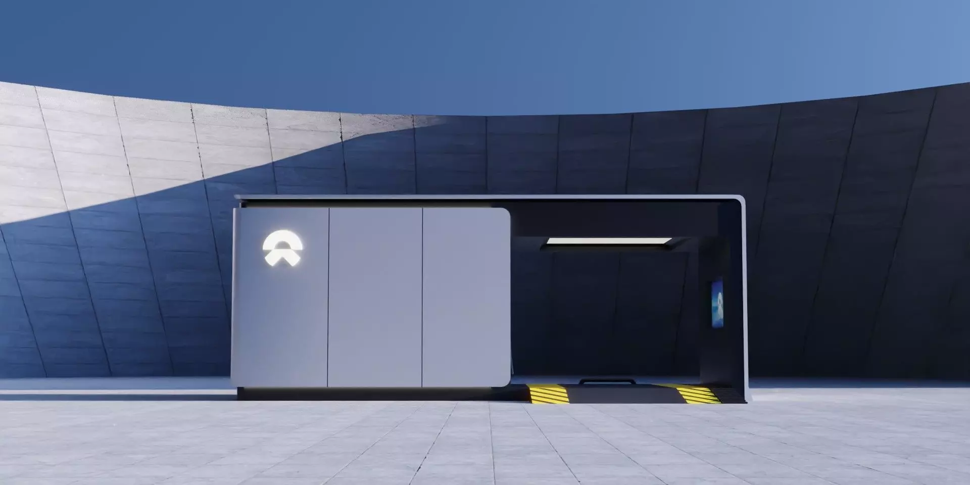 NIOPower-Battery Swapping Station Low-poly 3D model