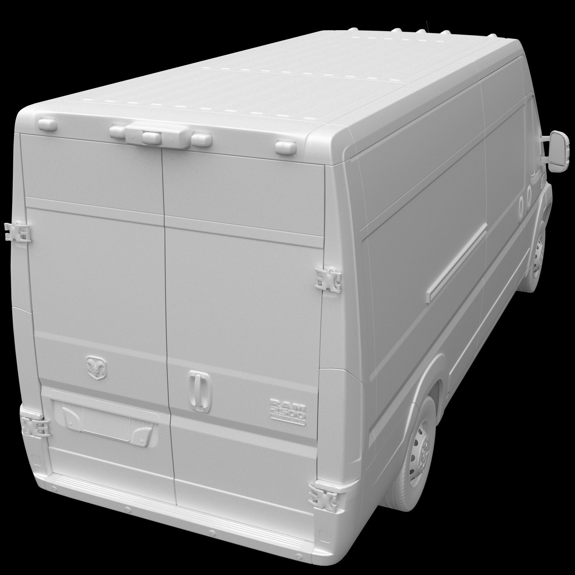 2021 RAM PROMASTER 2500 3500 Cargo Van 159 MAXI 3D model_13