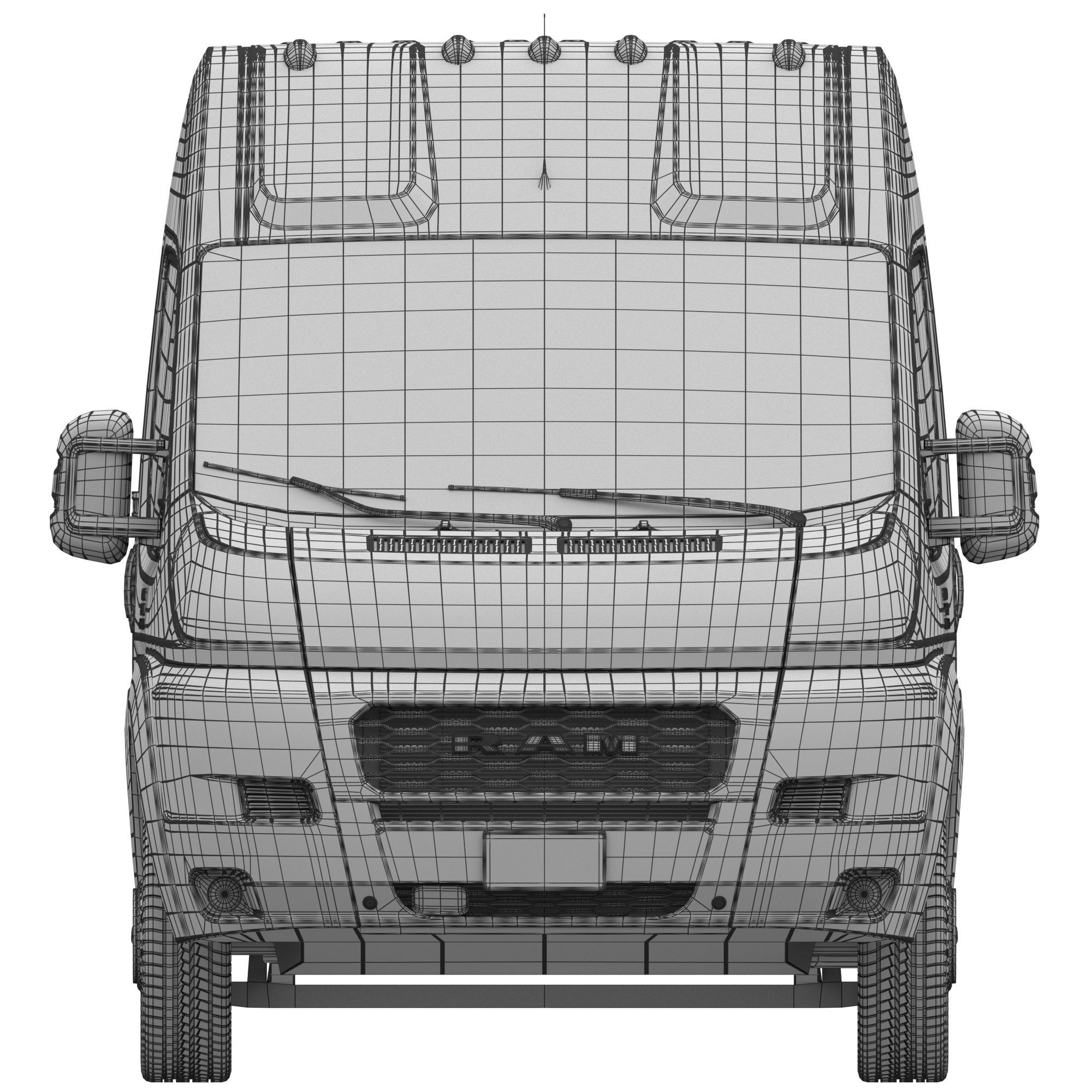 2021 RAM PROMASTER 2500 3500 Cargo Van 159 MAXI 3D model_17