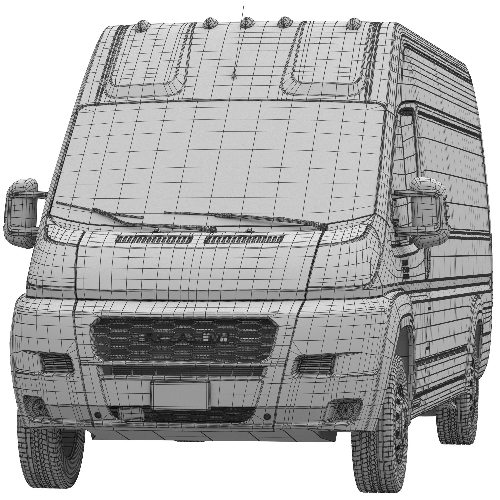 2021 RAM PROMASTER 2500 3500 Cargo Van 159 MAXI 3D model_15