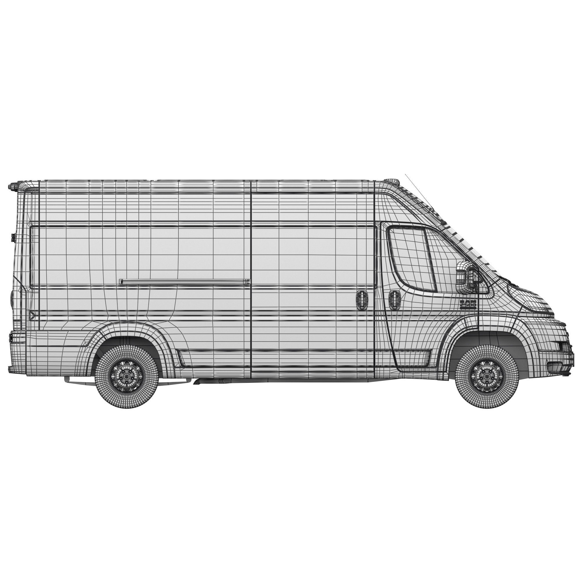 2021 RAM PROMASTER 2500 3500 Cargo Van 159 MAXI 3D model_19
