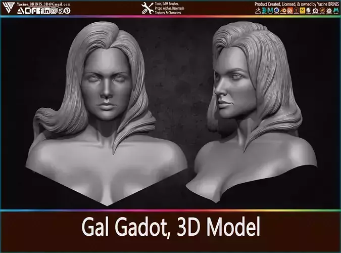 Gal Gadot 3D Model