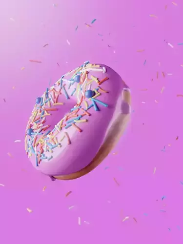 Donut with sprinkles