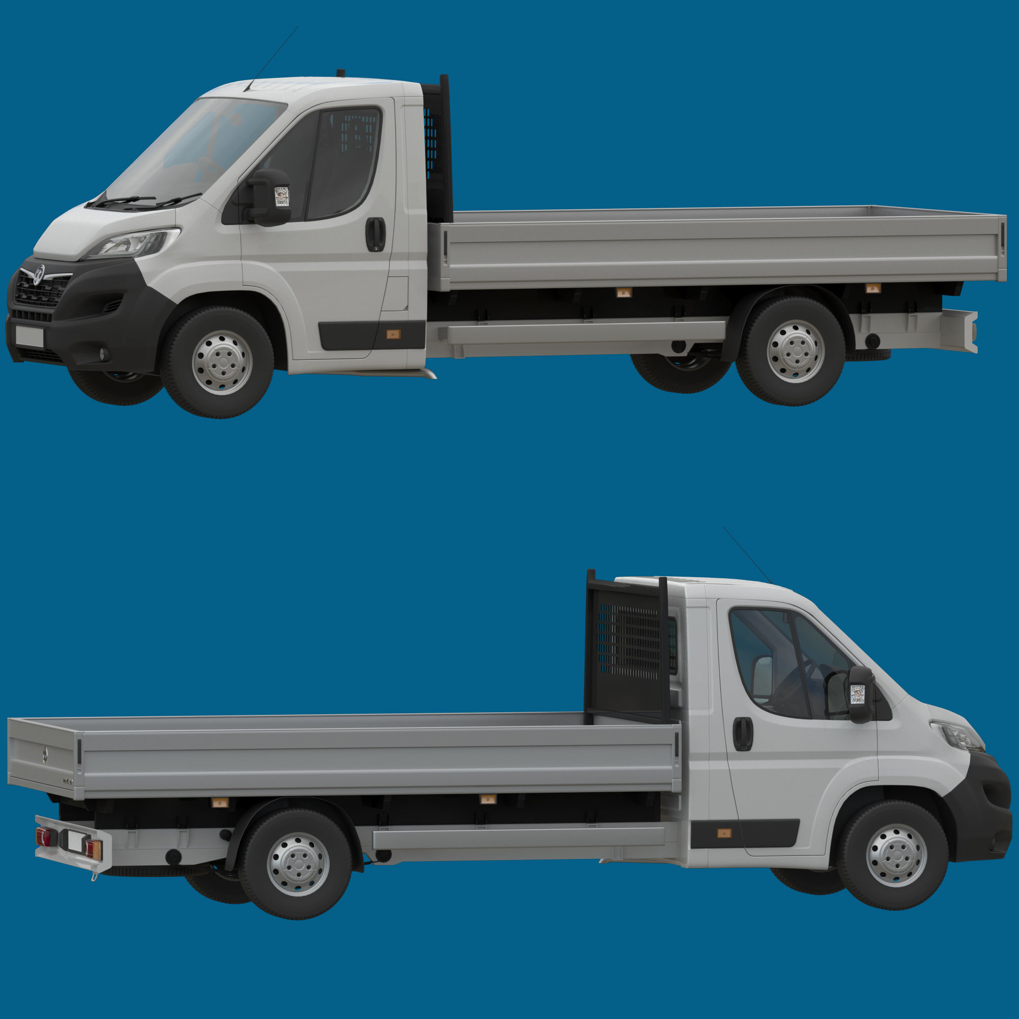 Vauxhall MOVANO  L4H1 flatbed 3D model_23