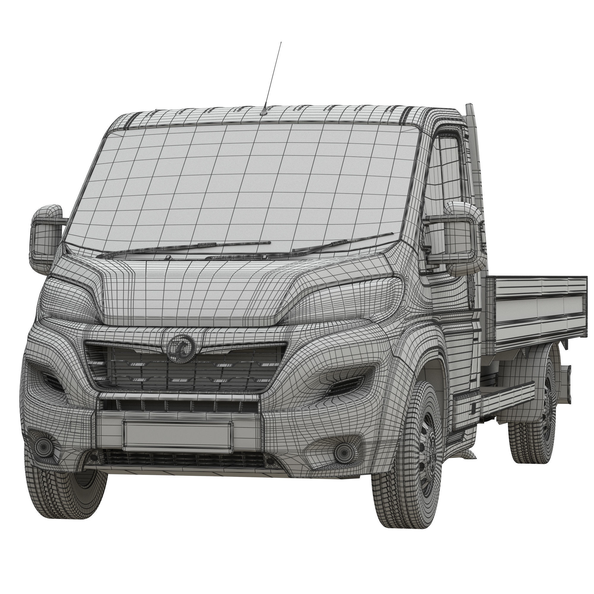 Vauxhall MOVANO  L4H1 flatbed 3D model_15