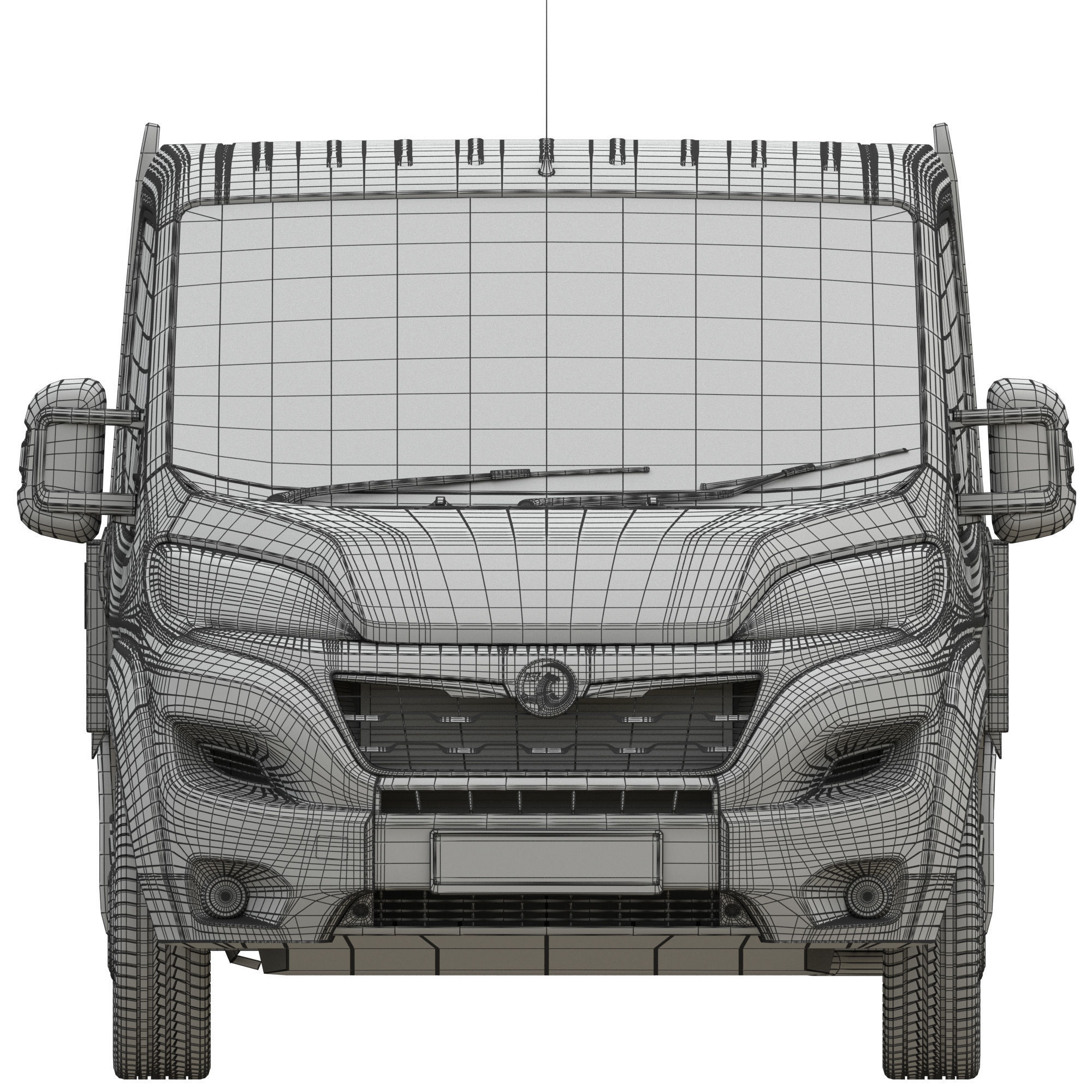 Vauxhall MOVANO  L4H1 flatbed 3D model_17