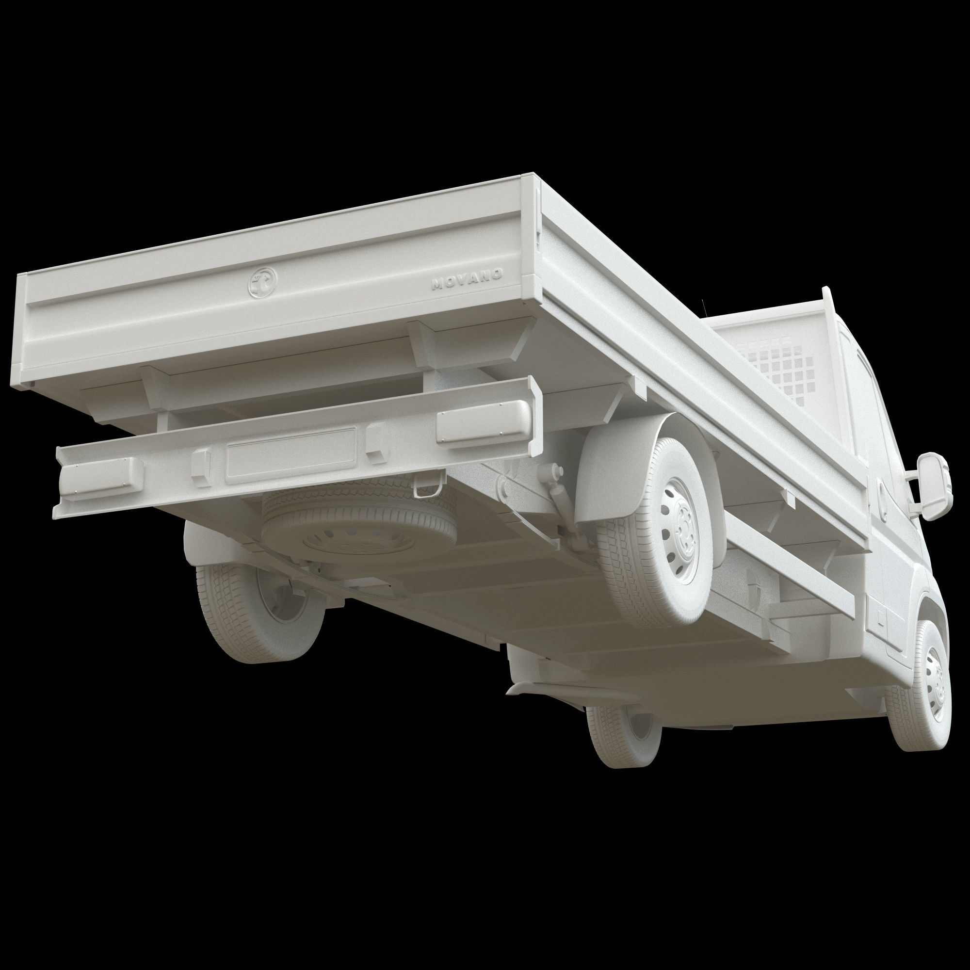 Vauxhall MOVANO  L4H1 flatbed 3D model_13