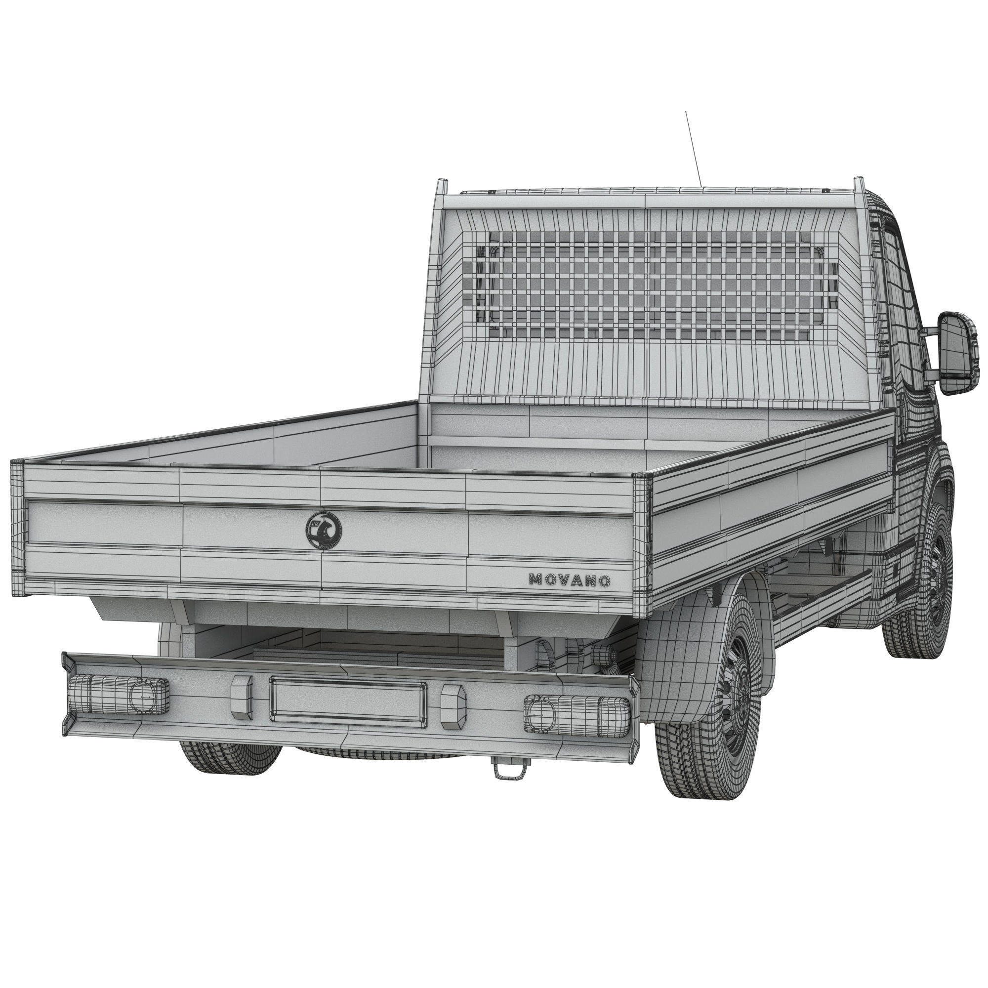 Vauxhall MOVANO  L4H1 flatbed 3D model_16
