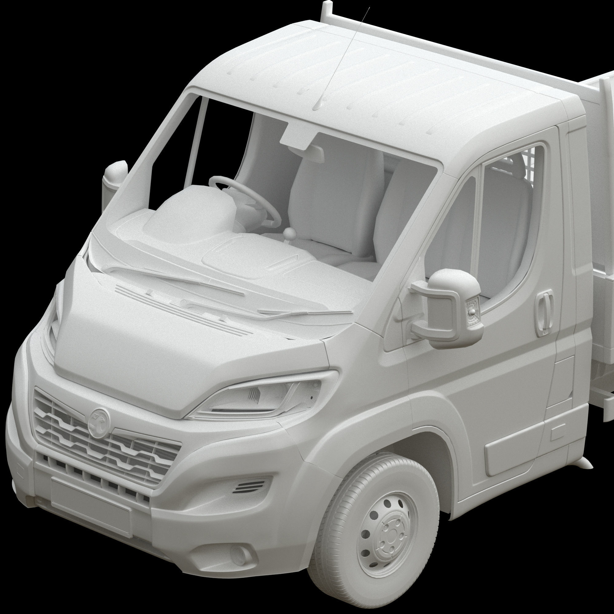 Vauxhall MOVANO  L4H1 flatbed 3D model_14
