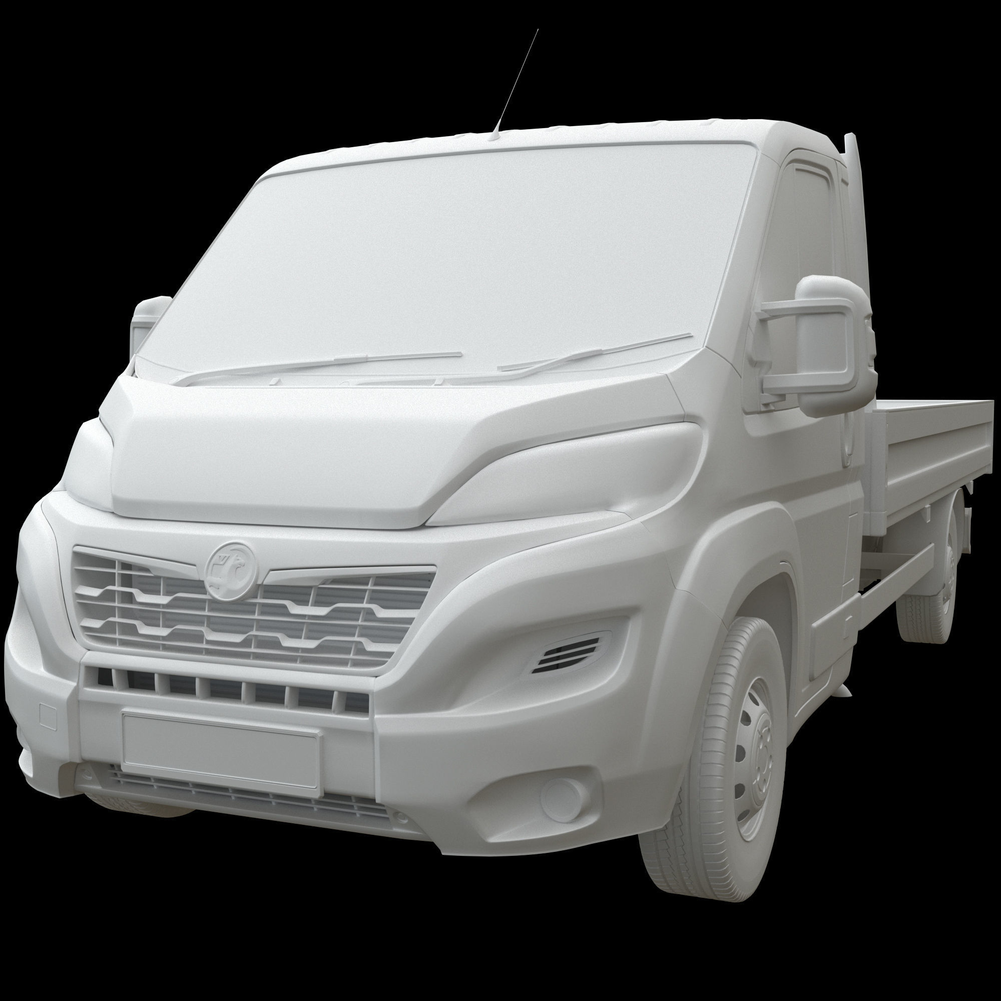 Vauxhall MOVANO  L4H1 flatbed 3D model_12