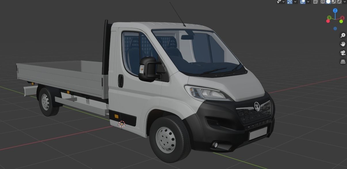 Vauxhall MOVANO  L4H1 flatbed 3D model_24