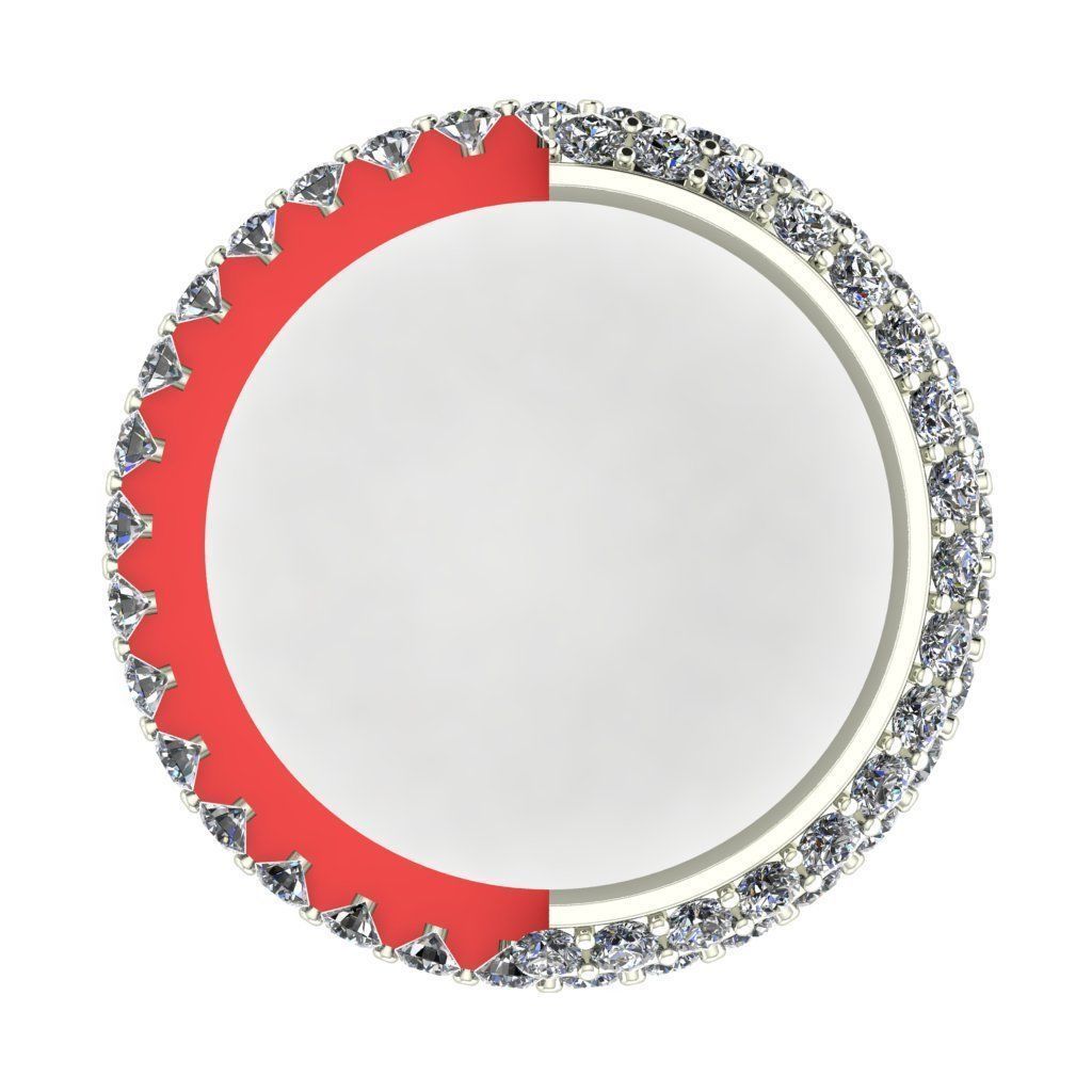 Eternity diamond ring 1i5 mm gems set 3D print model_5