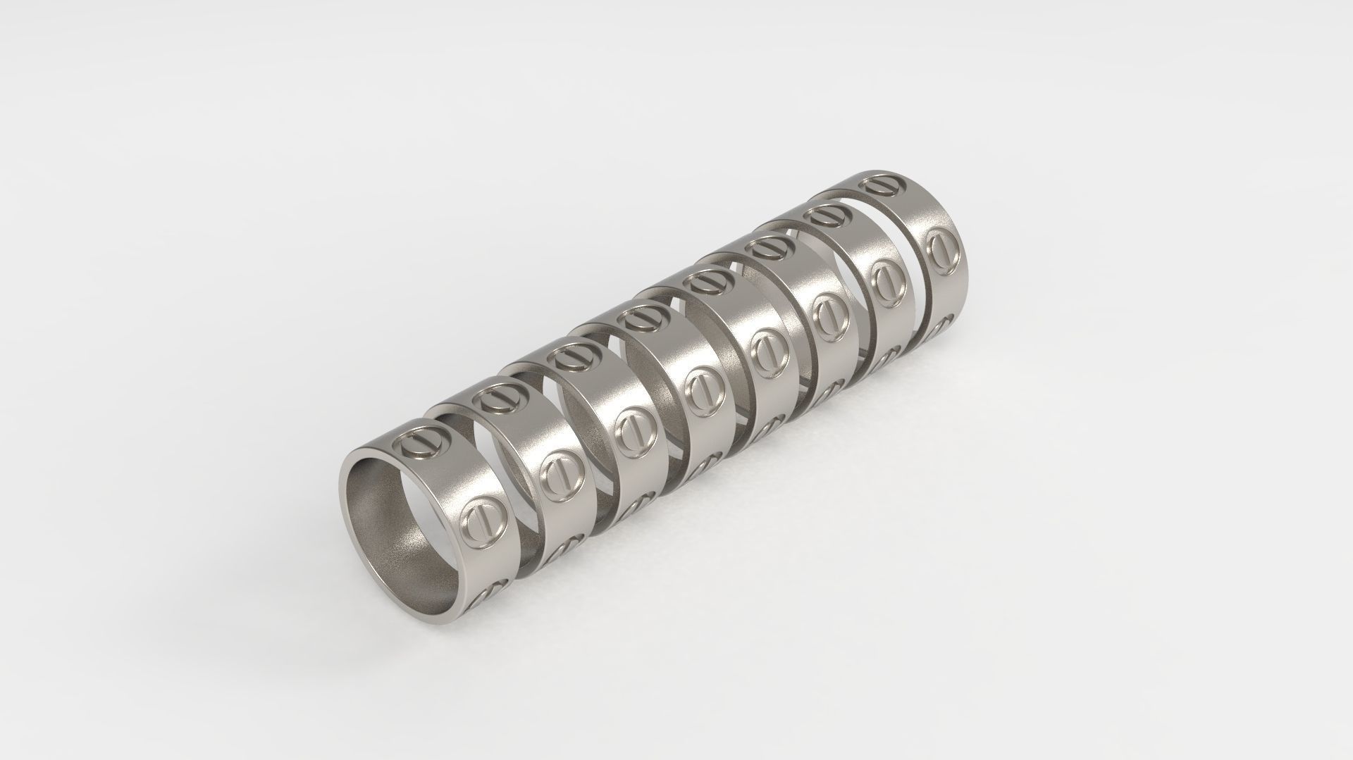 Love rings Eu Size 3D print model_1